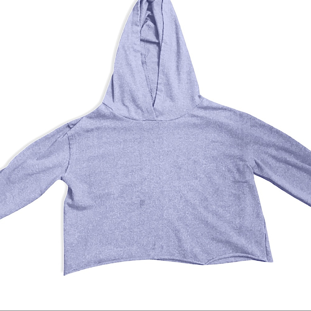Sky blue Cropped Hoodie